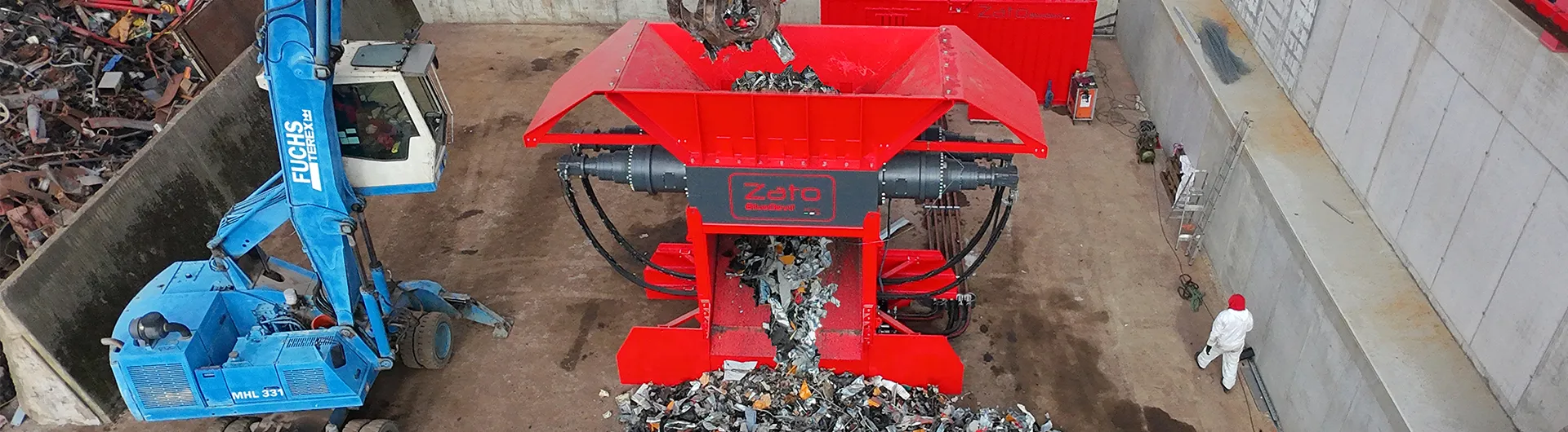 Trituratore industriale Blue Devil rosso
